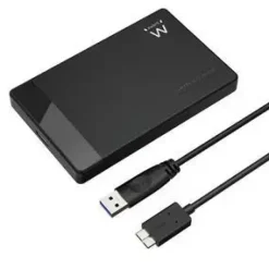 EWENT CAJA EXTERNA USB 3.2 - INSTALACION SIN HERRAMIENTAS - PLUG AND PLAY - SATA 2.5- COLOR NEGRO