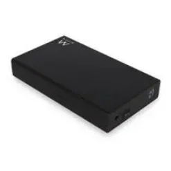 EWENT EW7056 CAJA EXTERNA PARA DISCO DURO SATA DE 3.5 -SIN TORNILLOS - USB 3.2 - CABLE 80CM - COLOR NEGRO