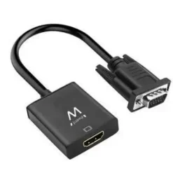 EWENT EW9866 CONVERTIDOR VGA A HDMI CON AUDIO - RESOLUCION MAXIMA DE 1920 X 1200 PIXELES - NO DRIVERS - COLOR NEGRO