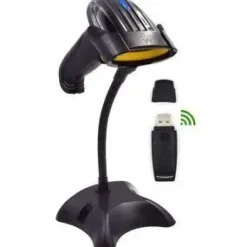 EWENT EW3430 LECTOR DE CODIGOS DE BARRAS 1D INALAMBRICO - MODO MANUAL Y AUTOMATICO - COLOR NEGRO