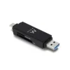 EWENT EW1075 LECTOR DE TARJETAS COMPACTO USB 3.2 GEN1 (USB 3.0) CON CONECTOR USB C Y USB A