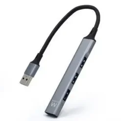 EWENT HUB USB3.2 - 1 USB-A - 1 PUERTO USB 3.2 - 3 PUERTOS USB 2.0