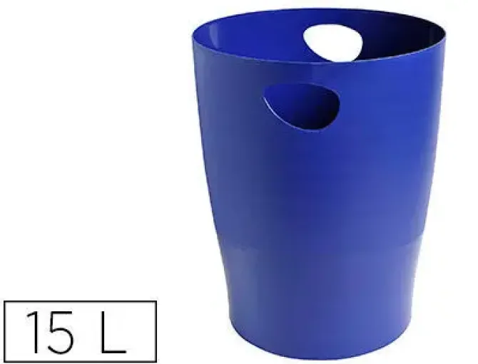 EXACLAIR PAPELERA EXACOM ECOBIN PLASTICO AZUL 453104D MAK040744
