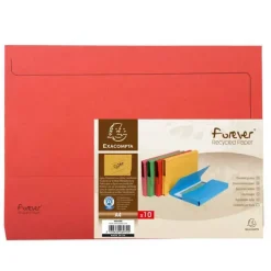 EXACLAIR SUBCARPETA EXACOMP A4 BOLSA ROJO/10U 46975E MAK180819