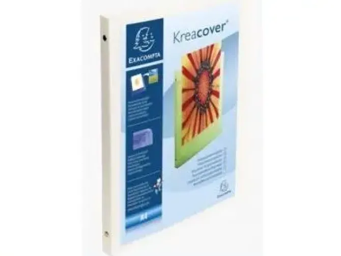 EXACOMPTA CARPETA DE 4 ANILLAS ANCHO DE LOMO 15 MM PP.FORMATO A4.COLOR BLANCO.REFERENCIA 51189E