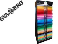 EXPOSITOR GUARRO METALICO VACIO 42 ESTANTES PARA IRIS 50X65 CM 185 GRS MEDIDAS 75X57X200 CM
