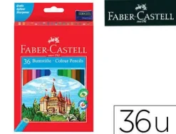 FABER CASTELL ESTUCHE CON 36 LAPICES DE COLORES HEXAGONALES REF.120148 CS52192