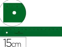 FABER CASTELL REGLA GRADUADA 15 CM VERDE REF. 810 CS06986