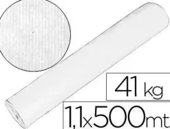 FABRISA BOBINA INDUSTRIAL DE PAPEL KRAFT BLANCO 1.1X500M