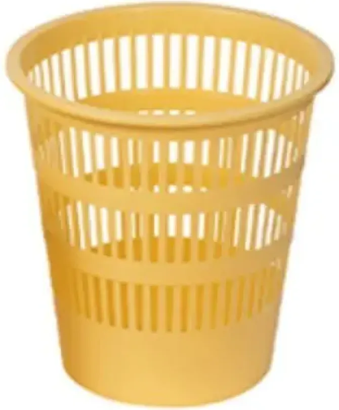 FAIBO PAPELERA REJILLA AMARILLO PASTEL 307-35 12LITROS 295X275MM