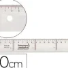 FAIBO REGLA DE PLASTICO PLANA TRANSPARENTE 20 CM REF. 41120 CS20425