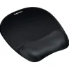 FELLOWES ALFOMBRILLA CON REPOSAMUÑECAS ESPUMA MEMORY FOAM - CONFORT EXCEPCIONAL - COLOR NEGRO