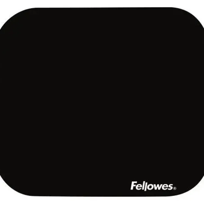 FELLOWES ALFOMBRILLA PREMIUM - BASE DE GOMA ANTIDESLIZANTE - SUPERFICIE DE POLIESTER - 23.2X19.9CM - COLOR NEGRO