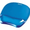 FELLOWES CRYSTAL ALFOMBRILLA CON REPOSAMUÑECAS DE GEL - RESISTENTE A LAS MANCHAS - 20X23CM - COLOR AZUL