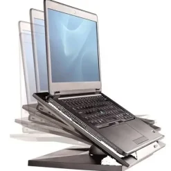 FELLOWES DESIGNER SUITES SOPORTE PARA PORTATIL - ALTURA AJUSTABLE EN 4 POSICIONES - ANGULO DE INCLINACION 30º - BASE ANTIDESLIZANTE - COLOR NEGRO