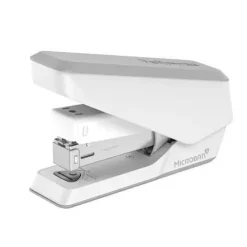 FELLOWES LX840 GRAPADORA CON PROTECCION MICROBAN - HASTA 25 HOJAS - QUITAGRAPAS EXTRAIBLE - VISOR DE GRAPAS - COLOR BLANCO