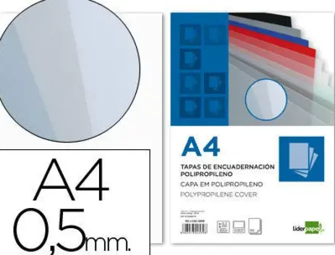 FELLOWES PACK DE 100 PORTADAS DE POLIPROPILENO A4 - 500 MICRAS - ACABADO DE CALIDAD - COLOR TRANSPARENTE