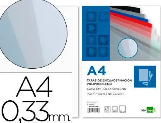 FELLOWES PACK DE 100 PORTADAS DE POLIPROPILENO A4 - 300 MICRAS - MUY RESISTENTES - TRANSPARENTE