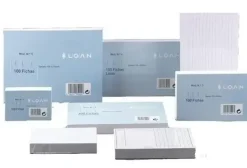 FICHAS LOAN LISAS 65X95MM (Nº1) PAQUETE DE 100