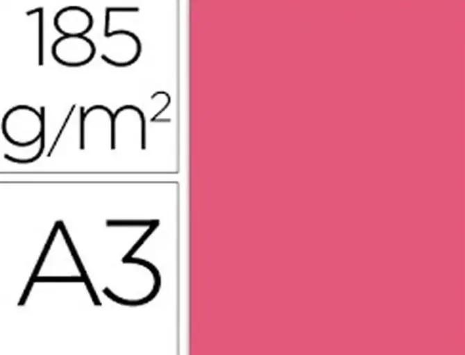 FILA CARTULINA GUARRO A3 185G FUCSIA 200040190 MAK655108