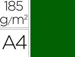 FILA CARTULINA GUARRO A4 185G VERDE BILLAR