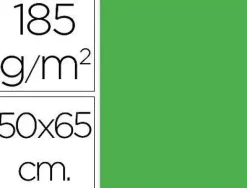 FILA CARTULINA GUARRO 50X65 185G VERDE MANZANA 200040237 MAK649925