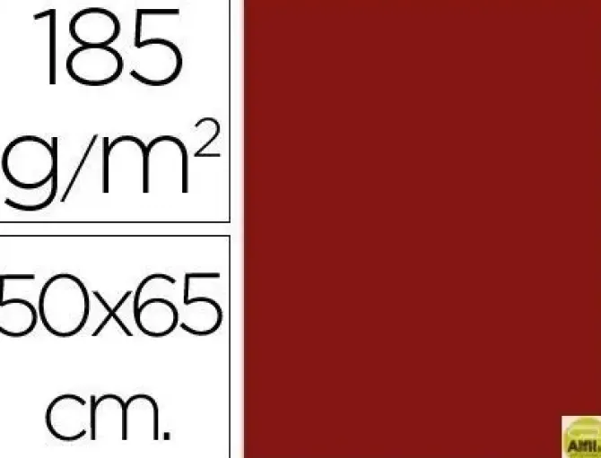 FILA CARTULINA GUARRO 50X65 185G GRANA/25U 200040229 MAK649943