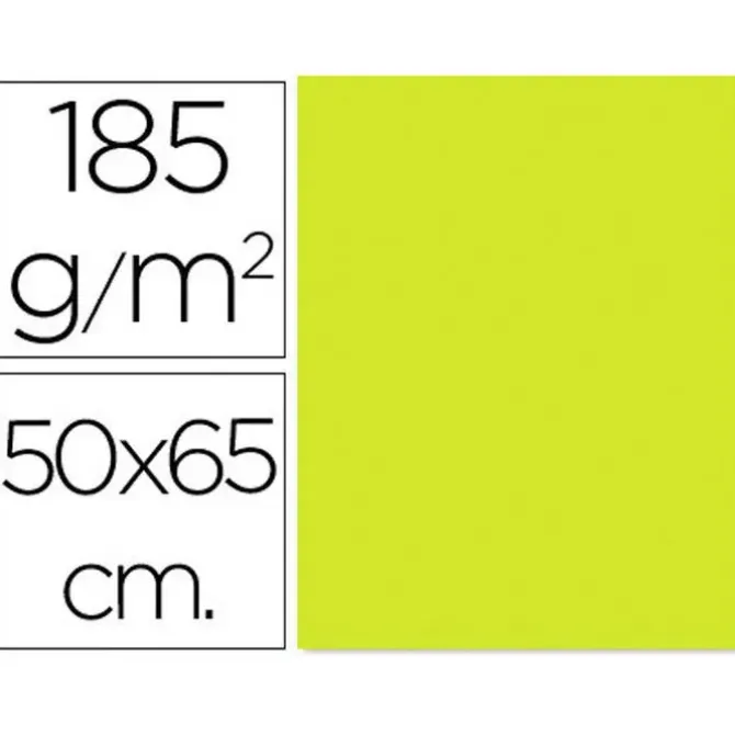 FILA CARTULINA GUARRO 50X65 185G KIWI 400080165 MAK649215