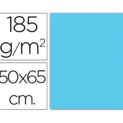 FILA CARTULINA GUARRO 50X65 185G AZUL CIELO 200040232 MAK649929