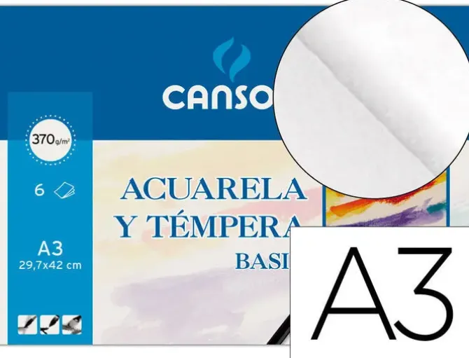 FILA LAMINA ACUARELA BASIK A3 370G/PACK 6H 200402393 MAK619905