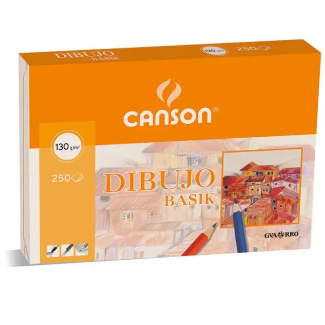 FILA LAMINA BASIK A4 130G RECUADRO/250H 200401576 MAK600057