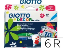 FILA ROTULADOR GIOTTO DECOR TEXTIL 6COL 494800 MAK860123