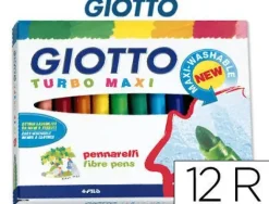 FILA ROTULADOR GIOTTO TURBO MAXI 12COLORES 454000 MAK649979