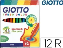 FILA ROTULADOR GIOTTO TURBO 12COLORES 416000 MAK630270