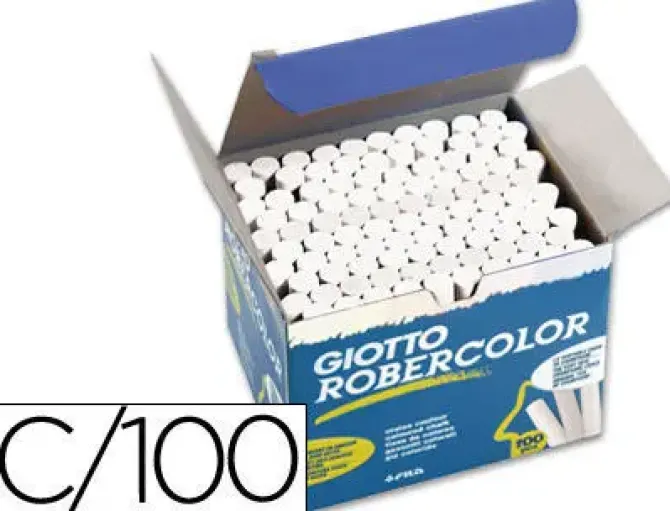 FILA TIZAS ROBERCOLOR BLANCO /CAJA 100UD 538800 MAK630011