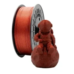 FILAMENTO 3D PLA GLITTER - DIAMETRO 1.75MM - BOBINA 1KG - COLOR ROJO