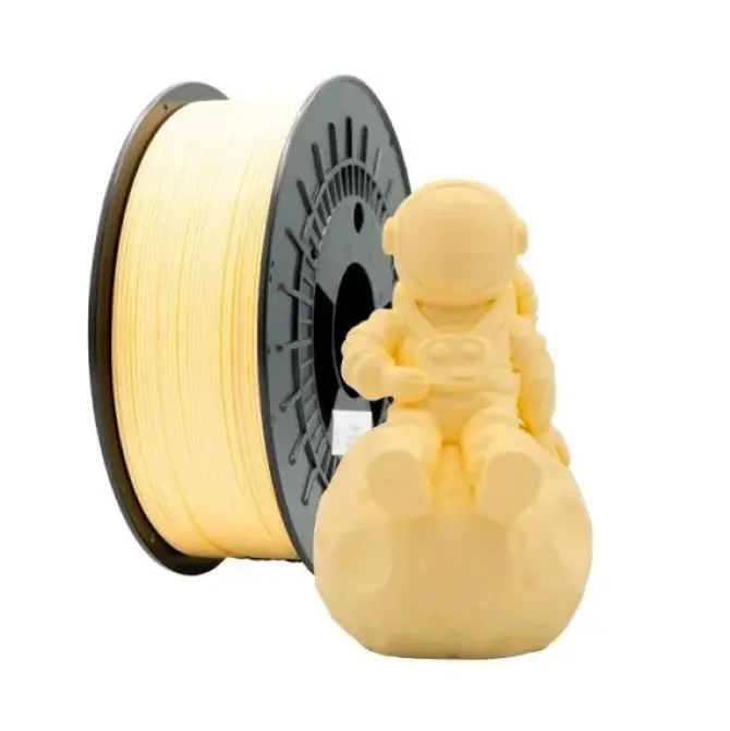 FILAMENTO 3D PLA MATE - DIAMETRO 1.75MM - BOBINA 1KG - COLOR CREMA