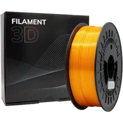 FILAMENTO 3D PLA SILK - DIAMETRO 1.75MM - BOBINA 1KG - COLOR NARANJA