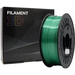 FILAMENTO 3D PLA SILK - DIAMETRO 1.75MM - BOBINA 1KG - COLOR VERDE