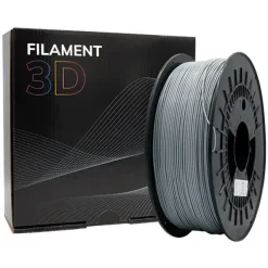 FILAMENTO 3D PLA TOUGH - DIAMETRO 1.75MM - BOBINA 1KG - COLOR GRIS