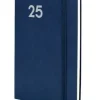 FINOCAM AGENDA ANUAL (2025) DYNAMIC MARA COSIDA TAPA FLEXIBLE CON GOMA Y11 165X240 S/V AZUL