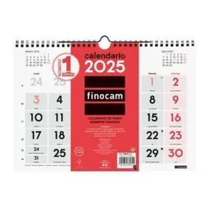 FINOCAM CALENDARIO 2025 PARED NUMEROS GRANDES M