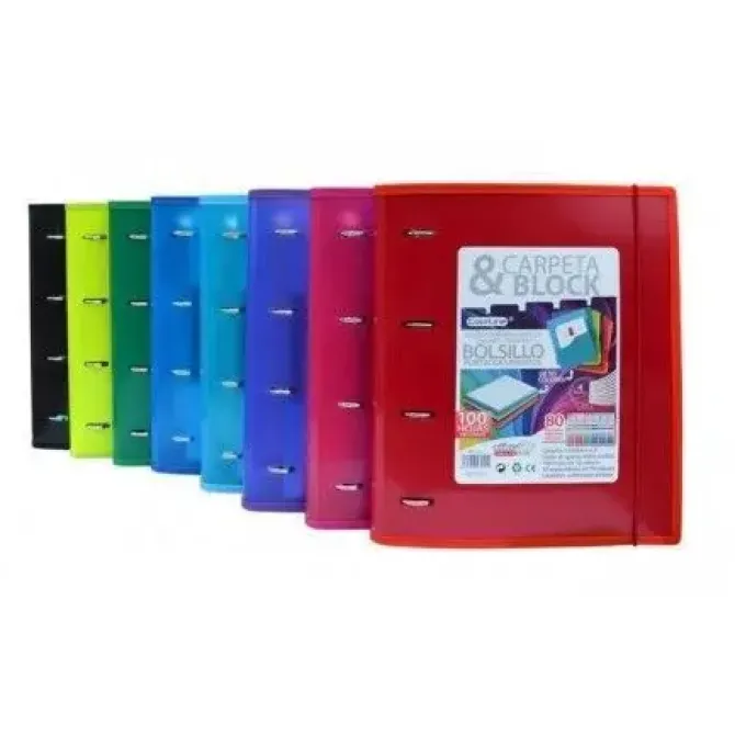 FRAGA CARPESANO 4 ANILLAS CON BLOCK ANILLA 32CM CON GOMA Y REFUERZO 100H 10SEP FR43211