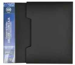 FRAGA CARPETA 100 FUNDAS DIN A4 DE LUXE CON CAJA FR10068