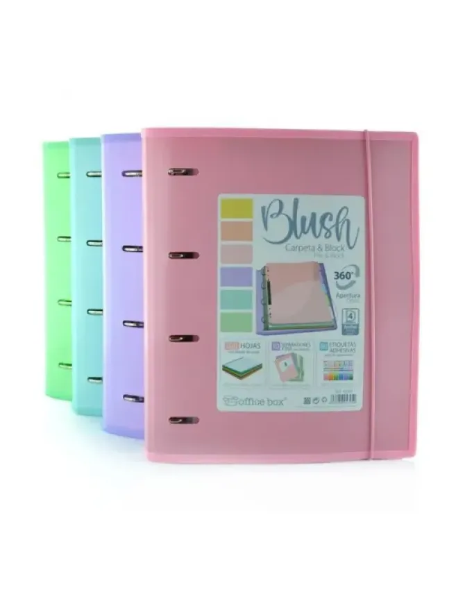 FRAGA CARPETABLOCK A4 BLUSH COLORES PASTEL FR43205