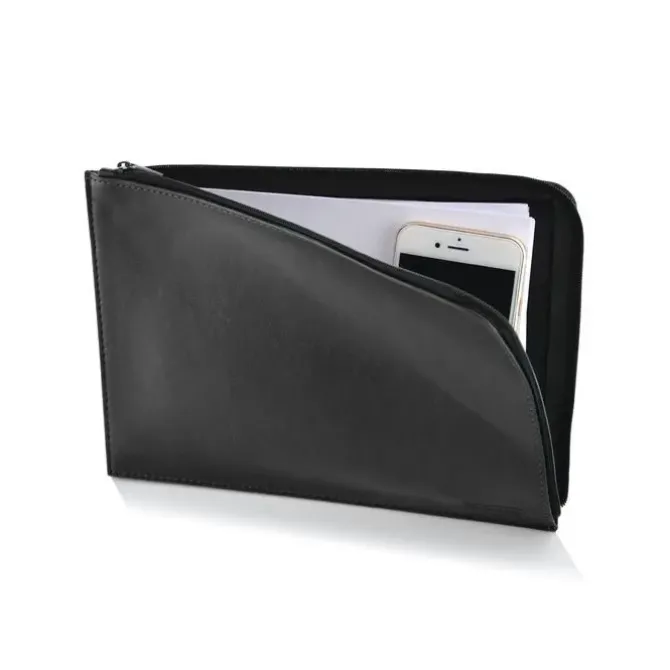 FRAGA CARTERA CREMALLERA PIEL DYNAMIC COLOR NEGRO A5 CUARTILLA FR75566