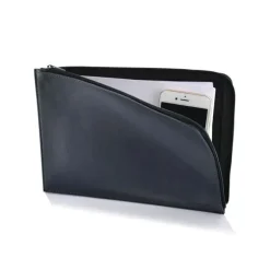 FRAGA CARTERA CREMALLERA PIEL DYNAMIC COLOR AZUL A5 CUARTILLA FR75526