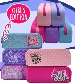 FRAGA PORTATODO ESTUCHE SILICONA DISEÑO CHICAS FR58102