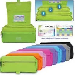 FRAGA PORTATODO ESTUCHE TRIPLE CON SOLAPA COLORES 58311