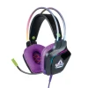 FR-TEC AURICULARES GAMING CON LUZ RGB - CONTROL DE VOLUMEN Y MUTE EN CABLE - MICROFONO FLEXIBLE - ALTAVOZ DE 50MM - CONEXION JACK 3.5MM Y USB 2.0 - COLOR NEGRO